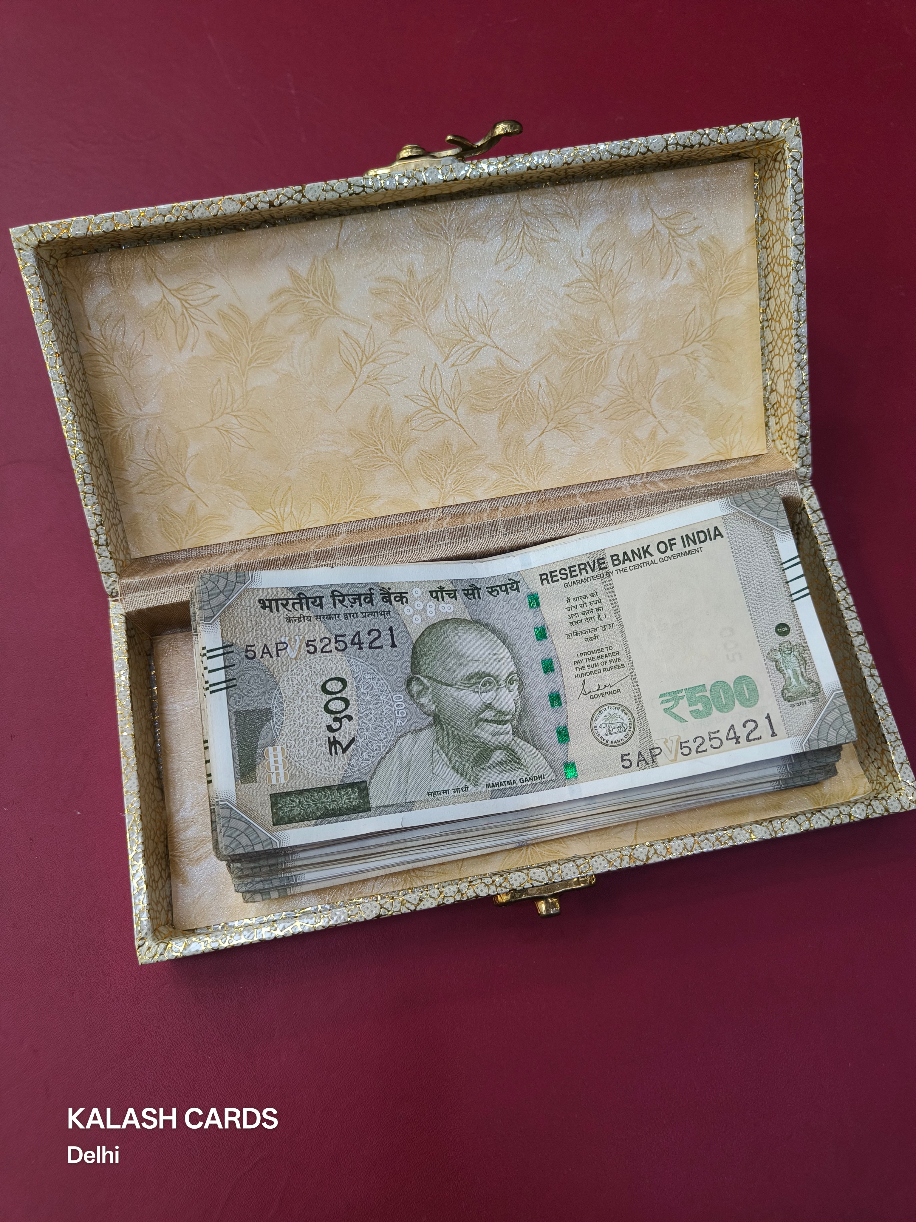 KL101 Multipurpose Small Box for Cash, Jewellery or Small Items-Kalash Cards