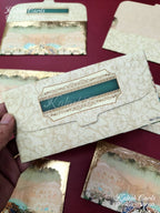 KL102E Premium 3D Gold Foil Designer Shagun Money Envelopes-Kalash Cards