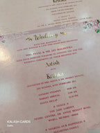 KLB521 Shubh Mandap Theme Laser Cut Work Hardboard Padding Thick Wedding Card (2 Thick Page)-Kalash Cards