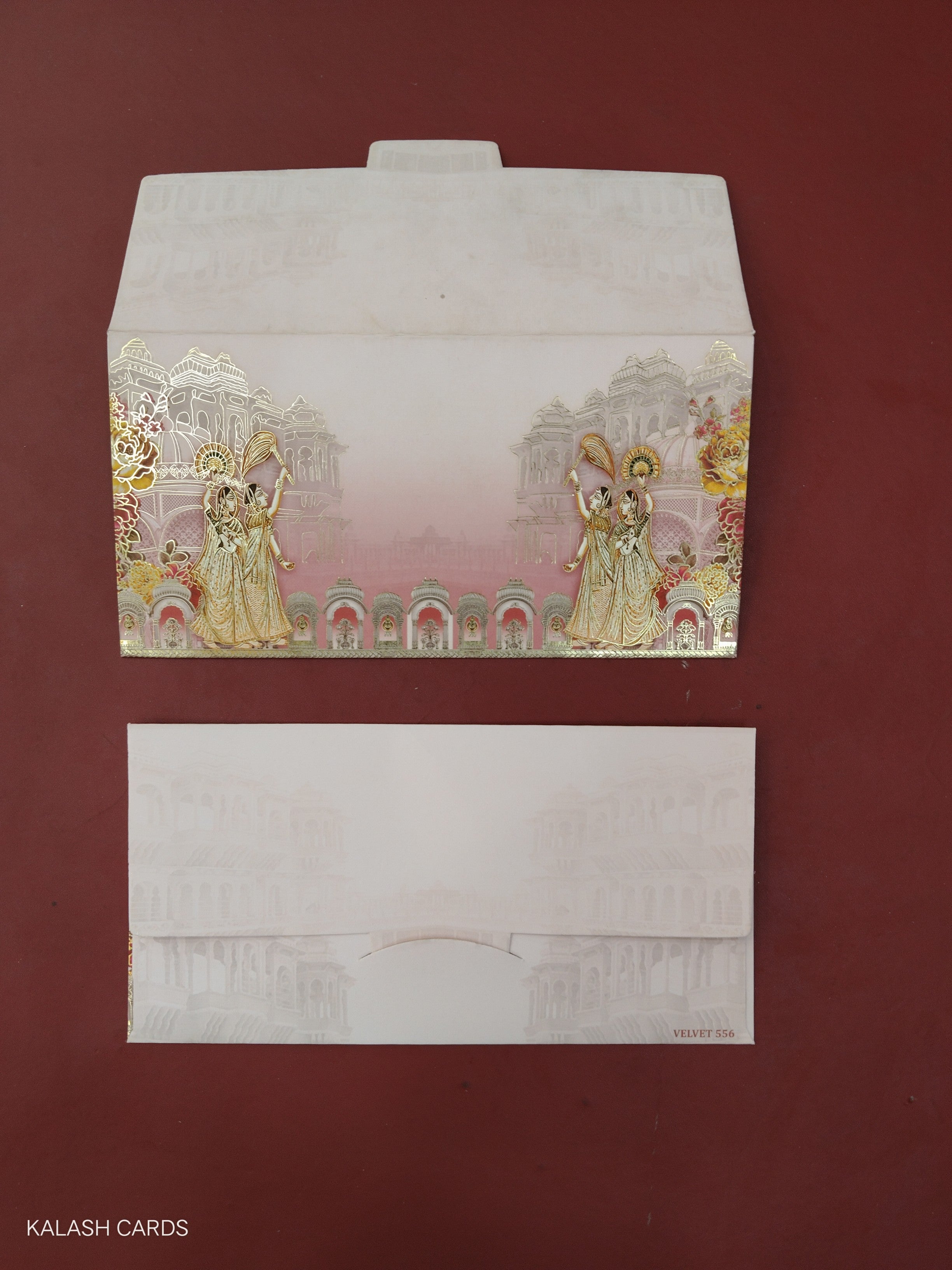 KL63 Designer Shagun Money Envelopes (Pack of 50)-Kalash Cards