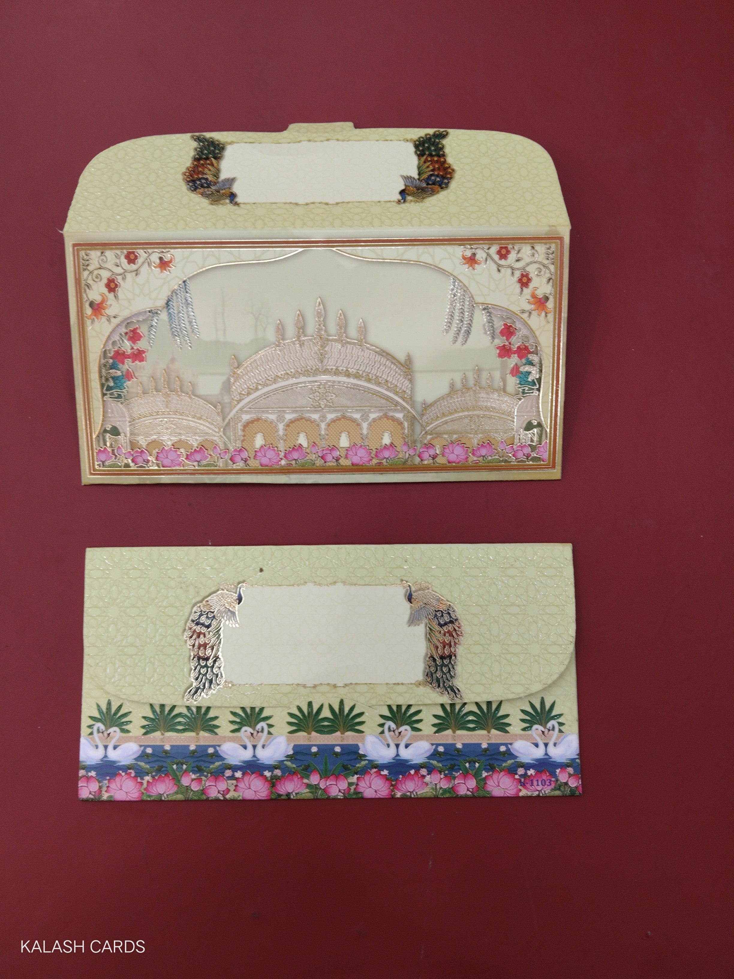 KL50 Designer Shagun Money Envelopes (Pack of 50)-Kalash Cards