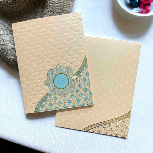 KL0132 Semi Box Paper Wedding Card-Kalash Cards