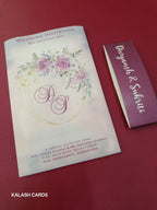 KL2216 Translucent Cover Luxury Wedding Card (2 Page)-Kalash Cards