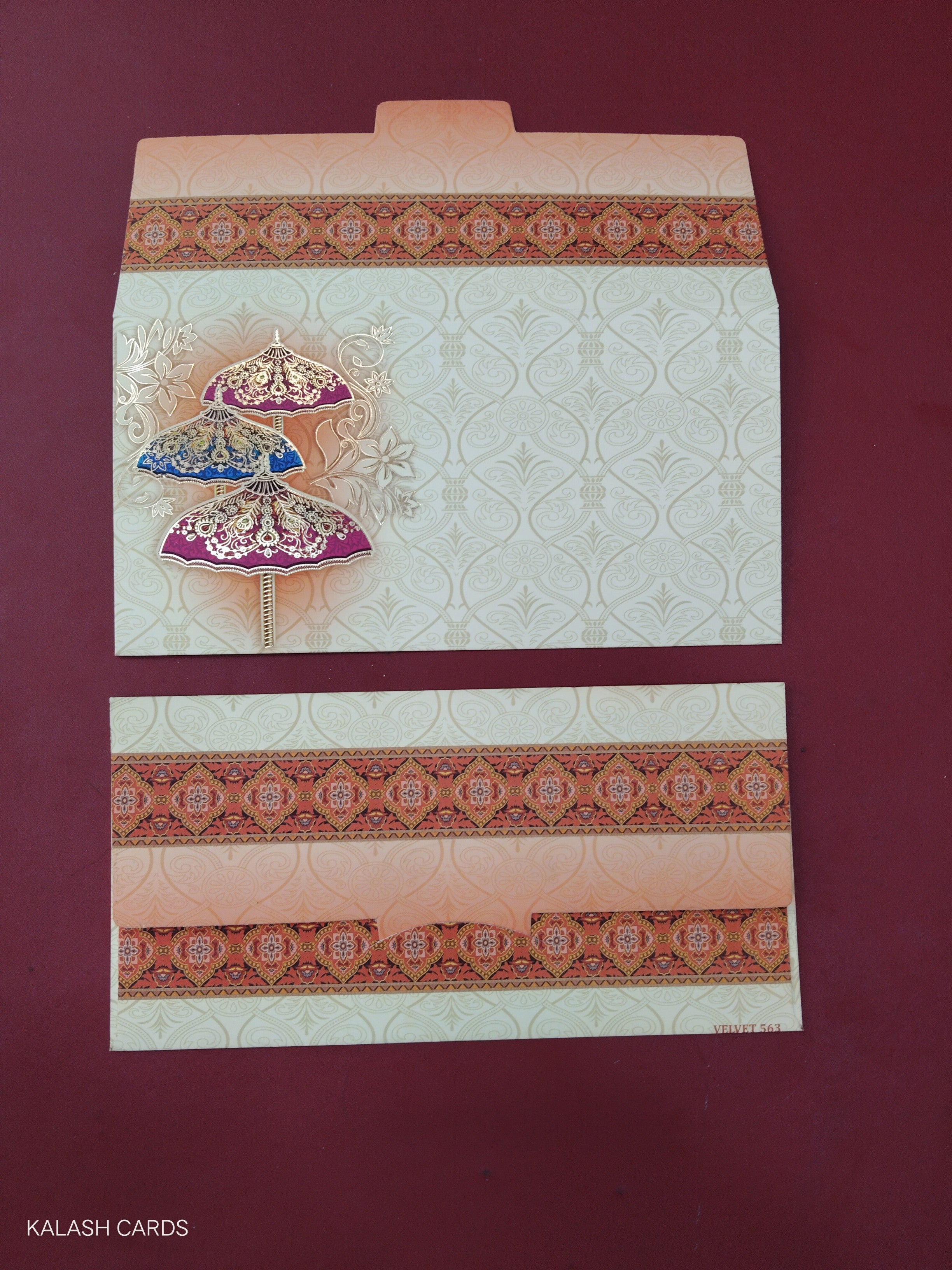 KL60 Designer Shagun Money Envelopes (Pack of 50)-Kalash Cards
