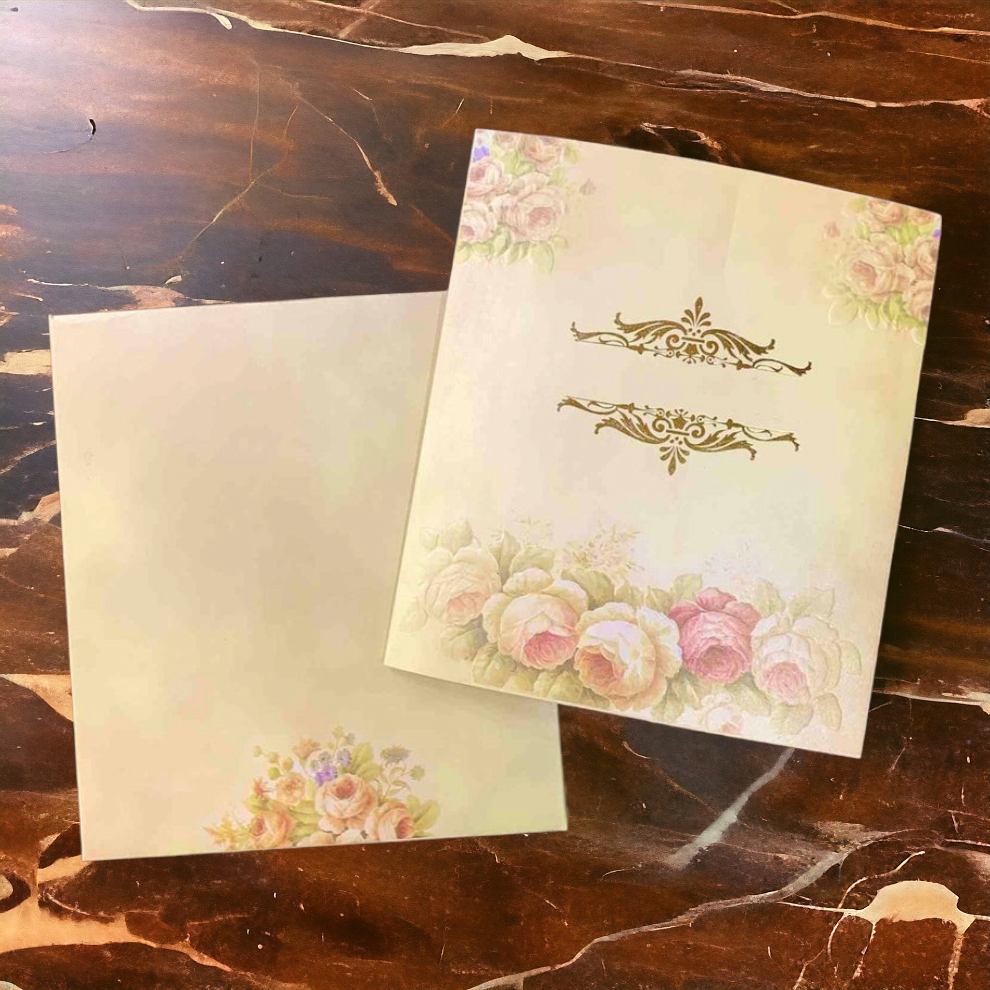 KL0911 Semi Box Paper Wedding Card-Kalash Cards