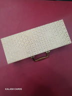 KL9027 Luxury Suitcase Style MDF Gift Box with Handle and 2 Page Cards (3 Jars)-Kalash Cards