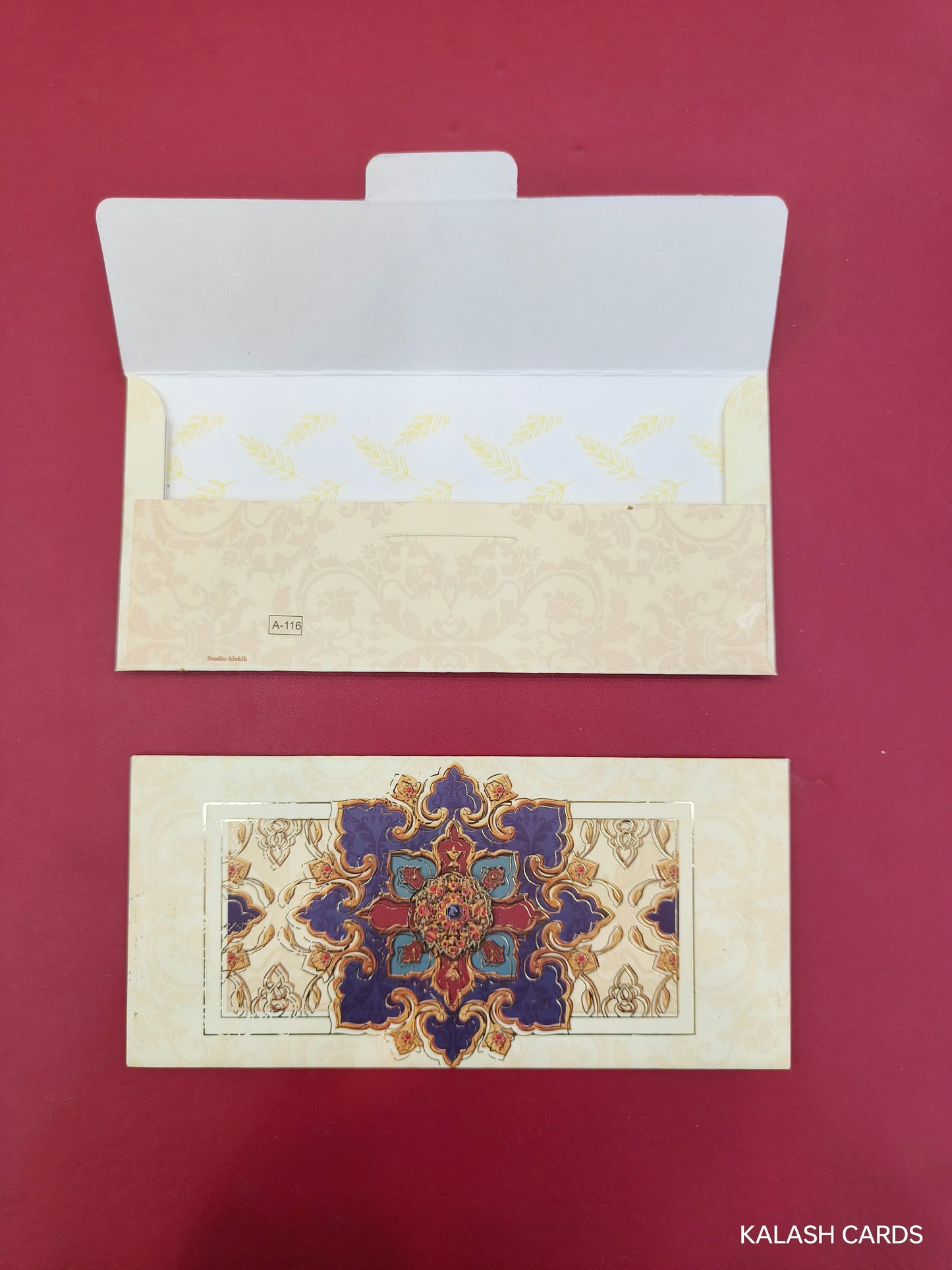 KL40 Designer Shagun Money Envelopes (Pack of 50)-Kalash Cards