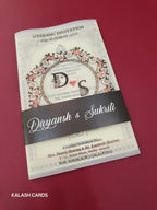 KL2141 Translucent Cover Luxury Wedding Card (2 Page)-Kalash Cards