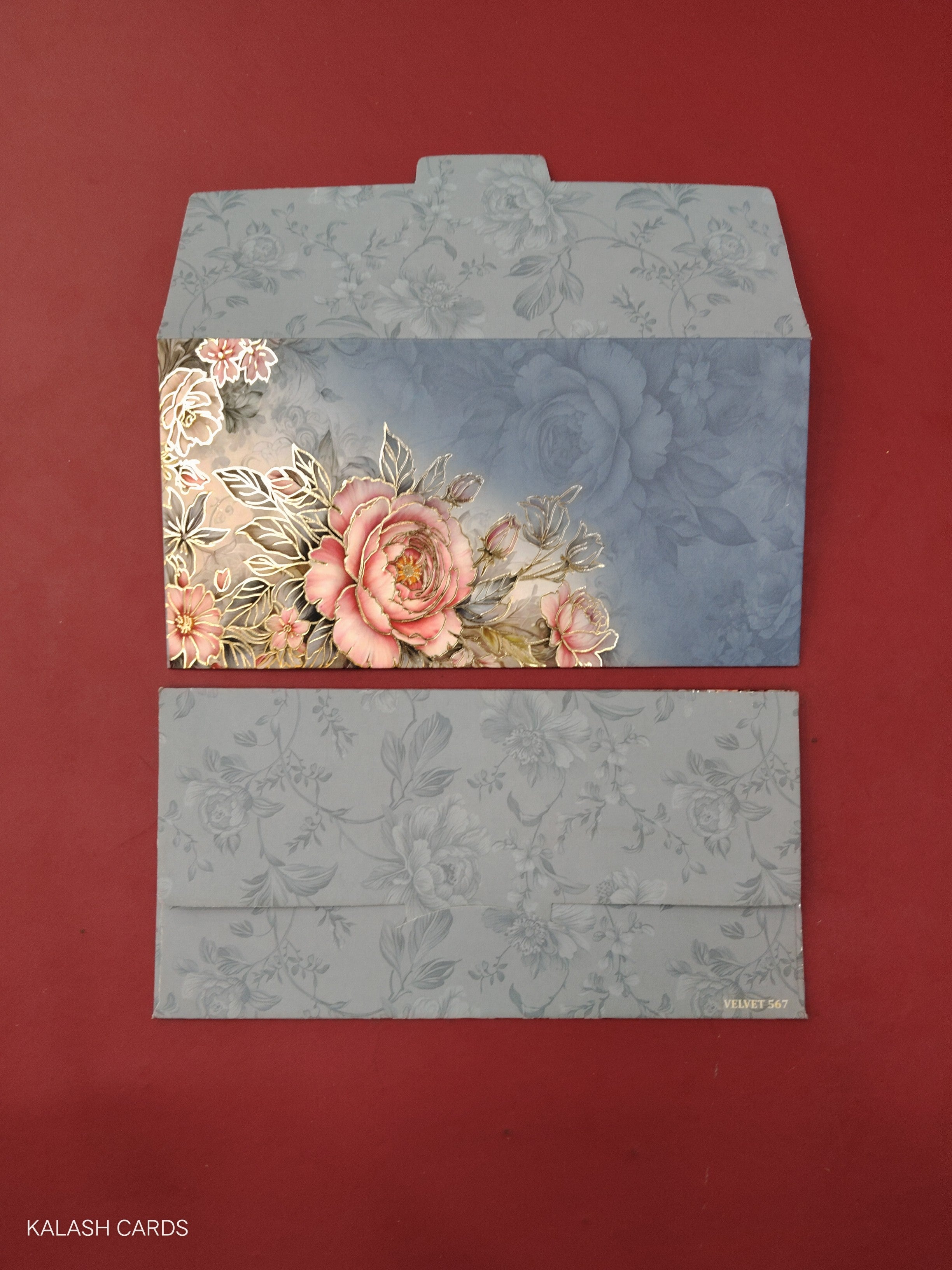 KL64 Designer Shagun Money Envelopes (Pack of 50)-Kalash Cards