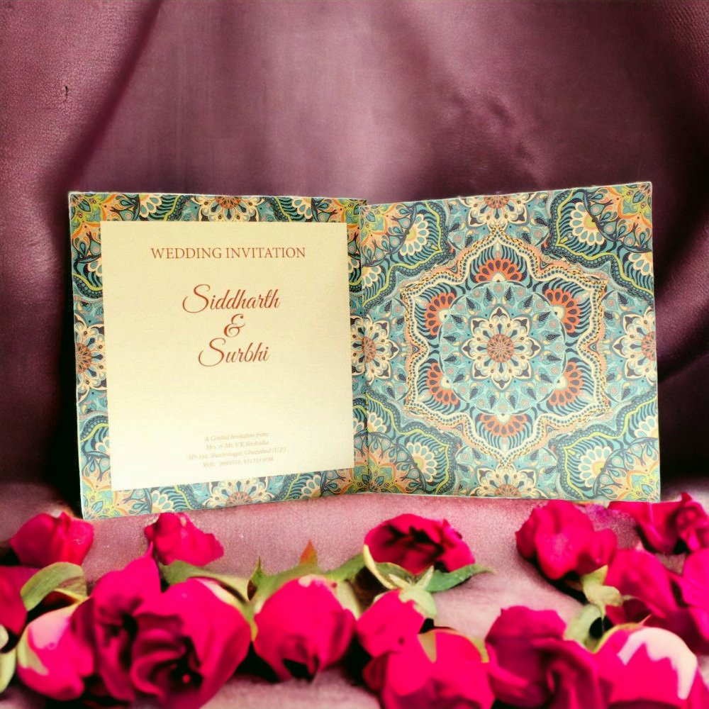 KL2062S1L Paper Wedding Card - Kalash Cards