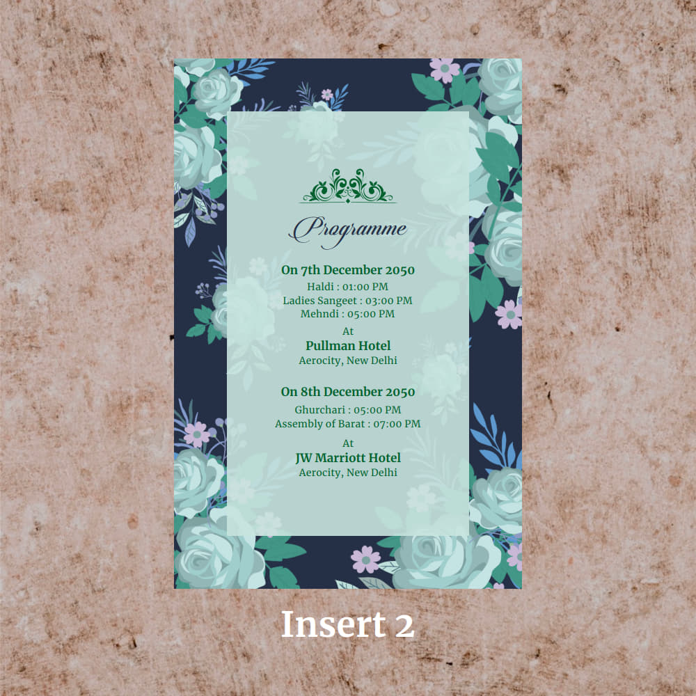 KL2054 Translucent Cover Luxury Wedding Card - Kalash Cards