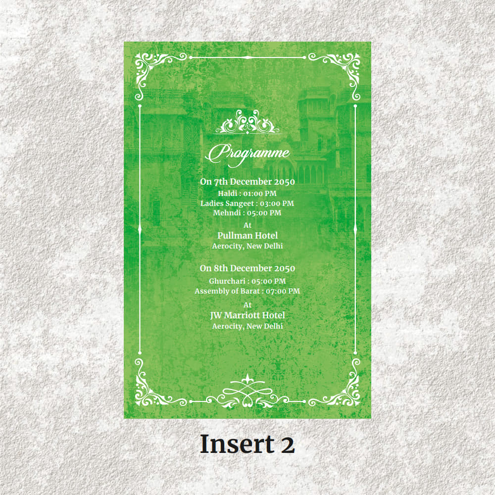 KL2068 Translucent Cover Luxury Wedding Card - Kalash Cards