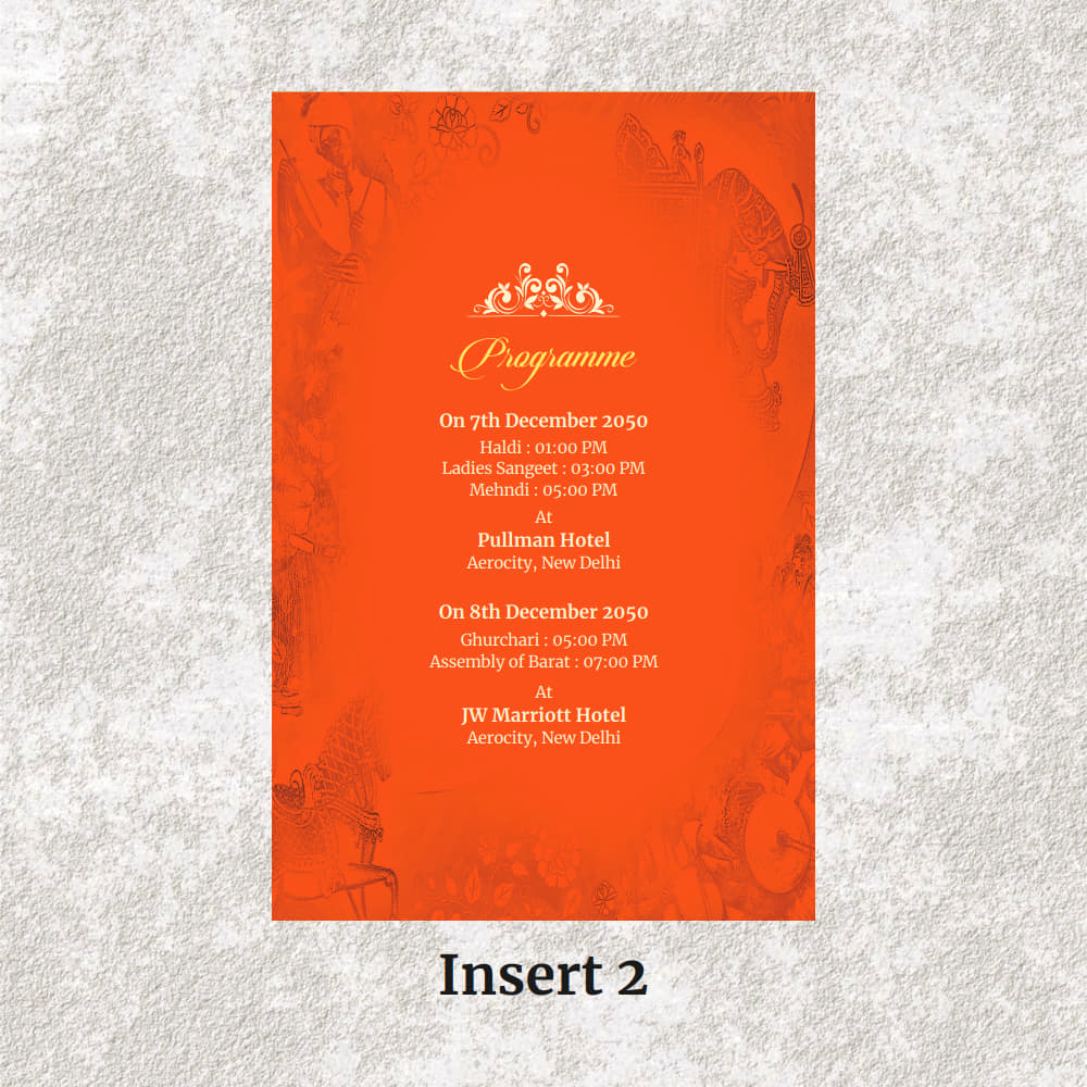 KL2084 Translucent Cover Luxury Wedding Card - Kalash Cards