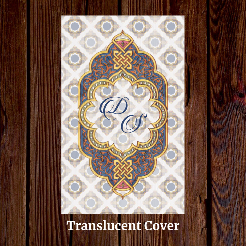 KL2116 Translucent Cover Luxury Wedding Card - Kalash Cards