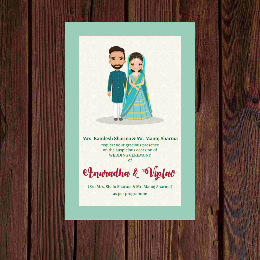 KL2096 Translucent Cover Luxury Wedding Card - Kalash Cards