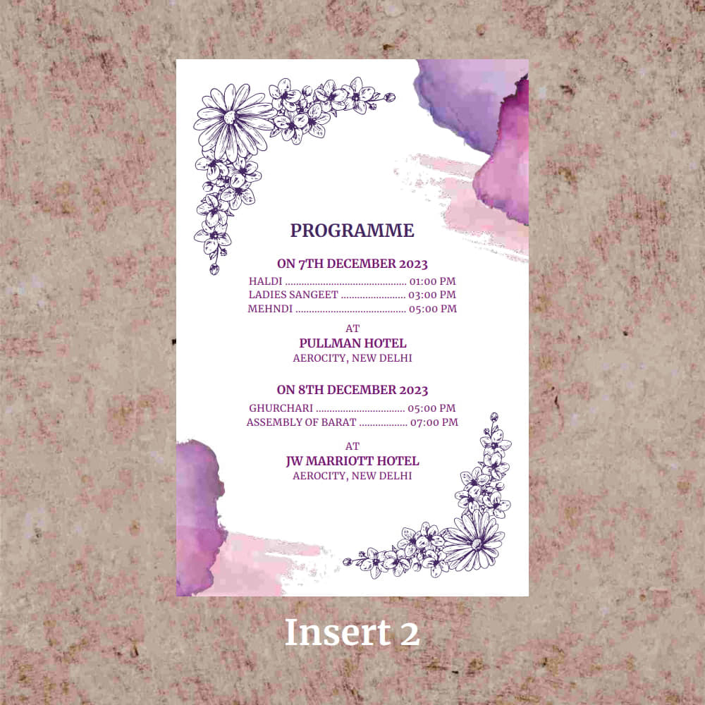 KL2099 Translucent Cover Luxury Wedding Card - Kalash Cards