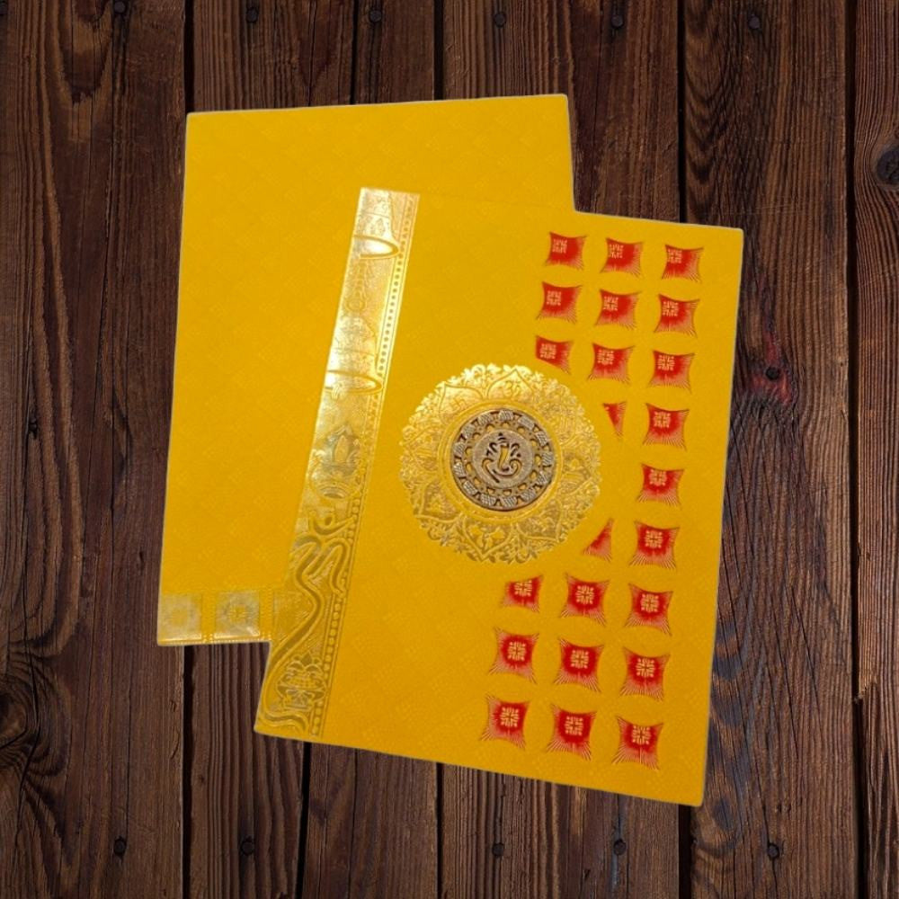 KL0139 Laser Cut Paper Wedding Card - Kalash Cards