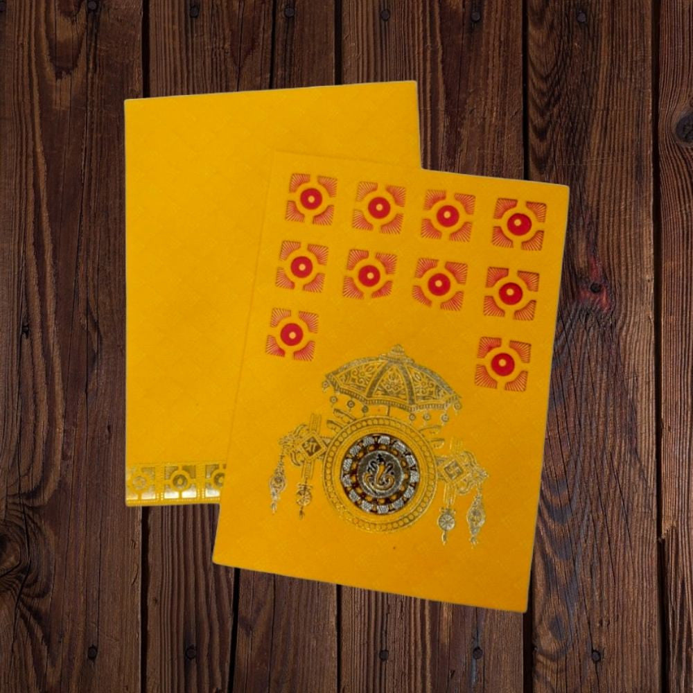 KL0140 Laser Cut Paper Wedding Card - Kalash Cards