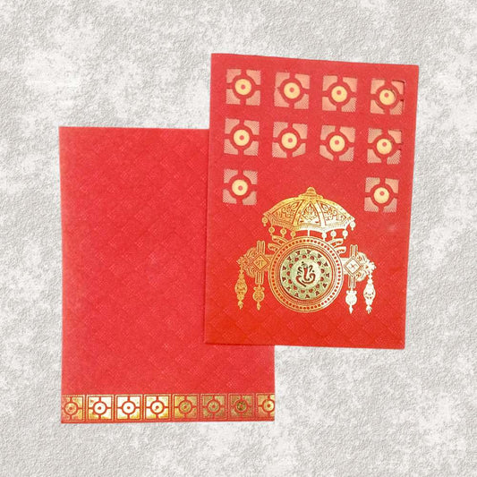 KL0142 Laser Cut Paper Wedding Card - Kalash Cards