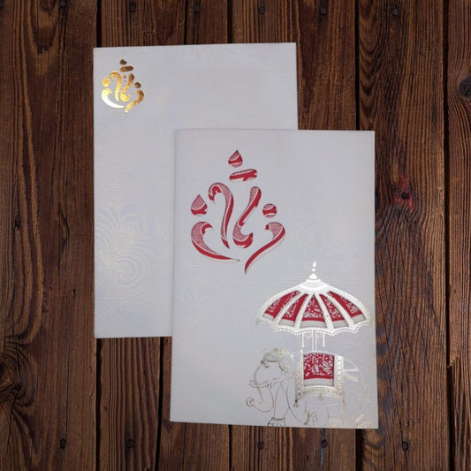 KL04 Paper Wedding Card - Kalash Cards