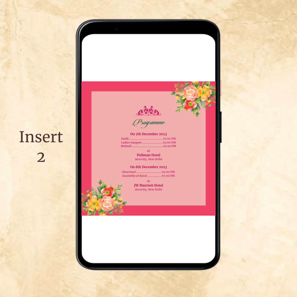 KL2002 Digital Wedding PDF Ecard - Kalash Cards