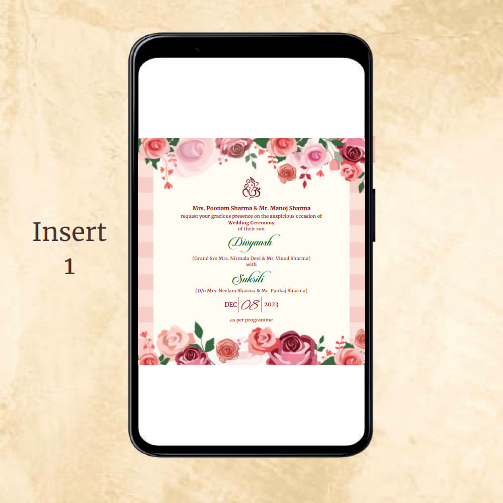 KL2011 Digital Wedding PDF Ecard - Kalash Cards