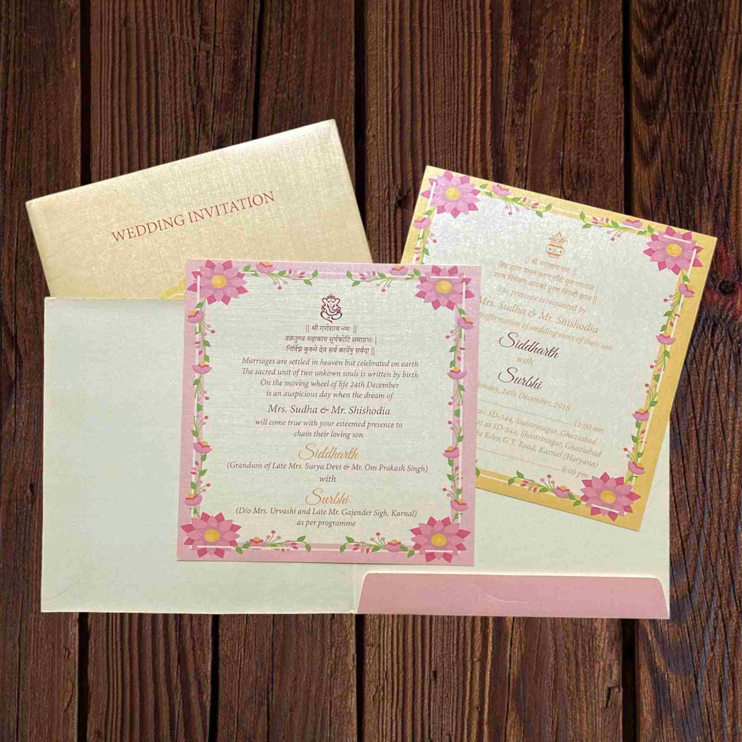KL2015S1 Paper Wedding Card - Kalash Cards