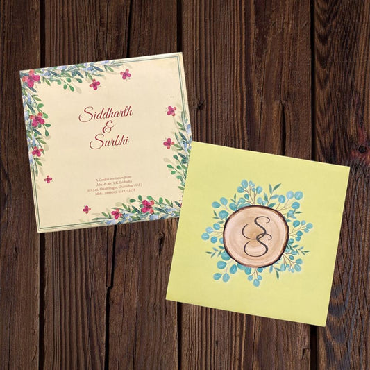 KL2018S1 Paper Wedding Card - Kalash Cards