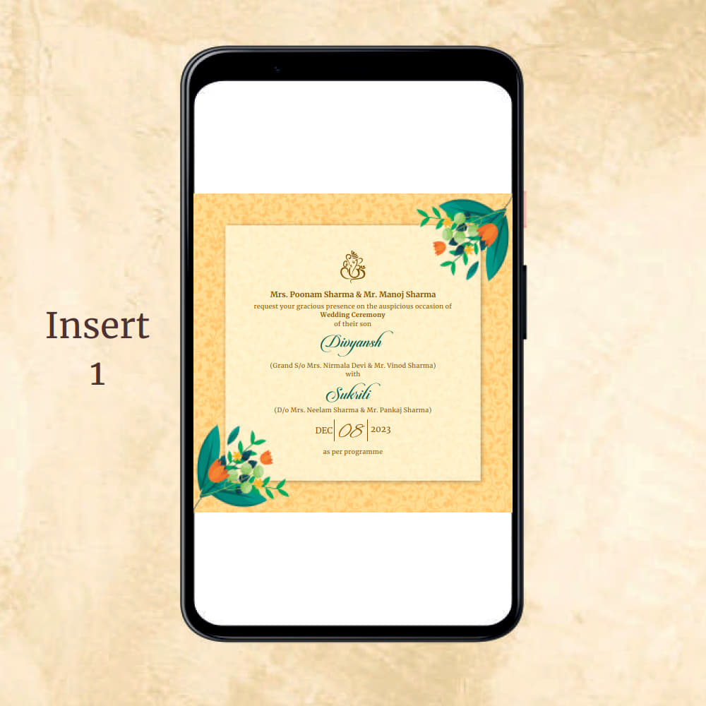 KL2020 Digital Wedding PDF Ecard - Kalash Cards