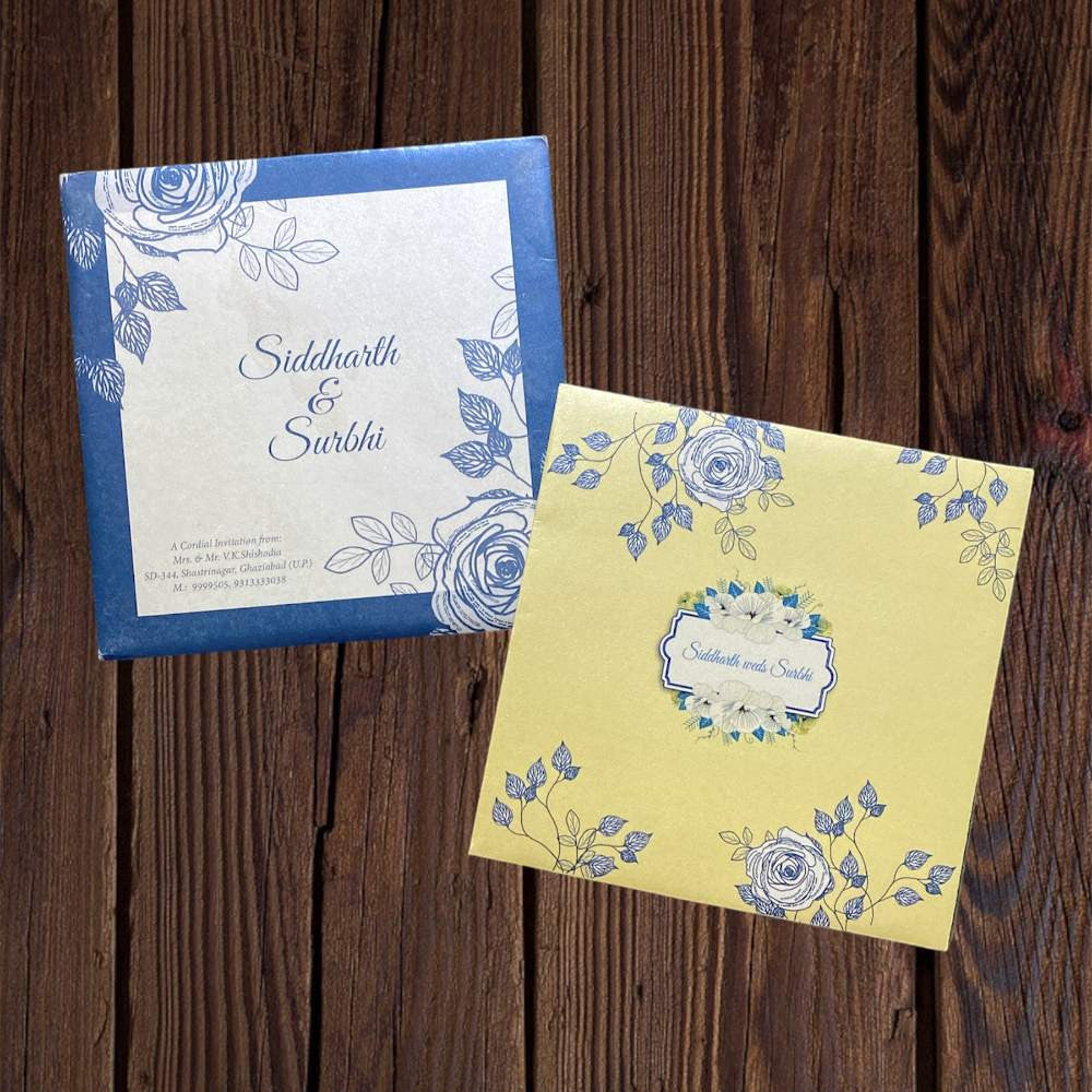 KL2024S1L Paper Wedding Card - Kalash Cards