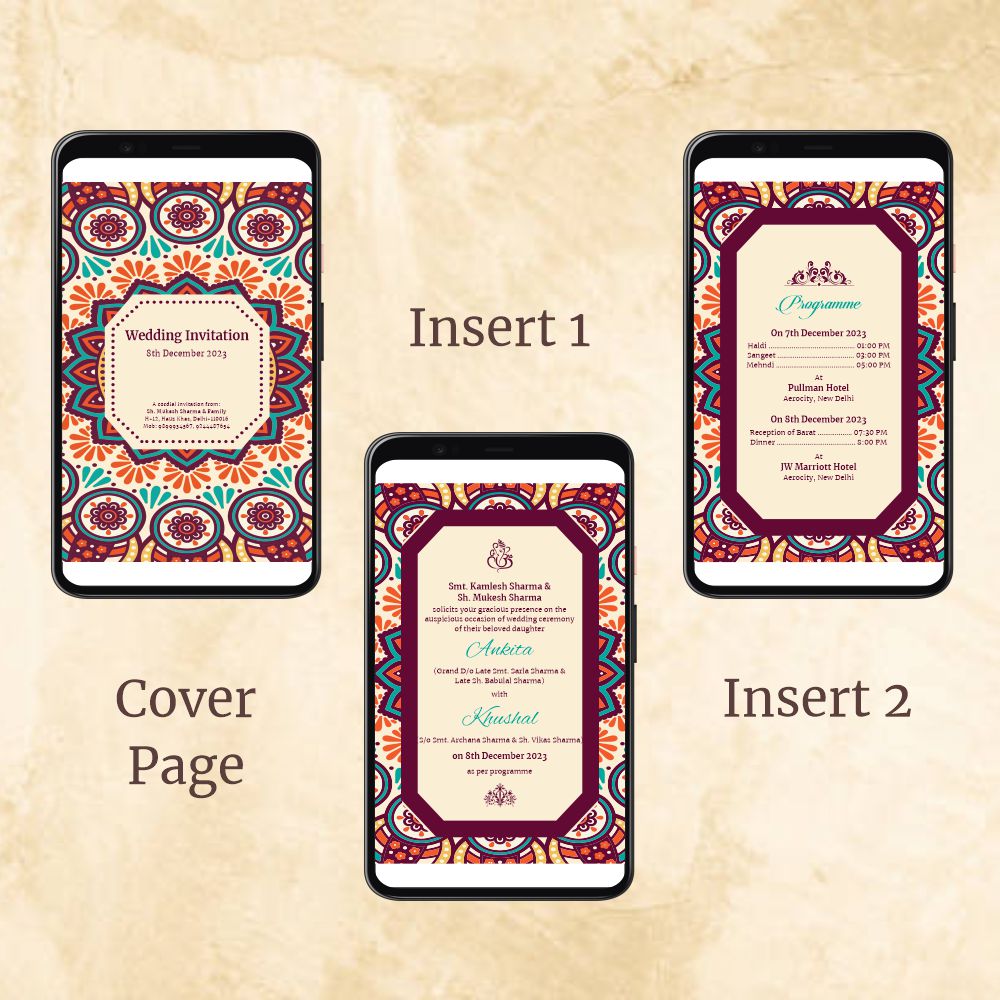 KL2026 Digital Wedding PDF Ecard - Kalash Cards