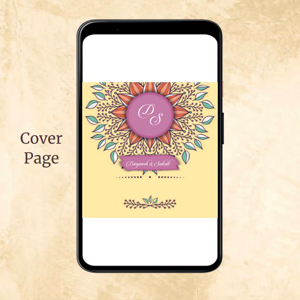 KL2027 Digital Wedding PDF Ecard - Kalash Cards