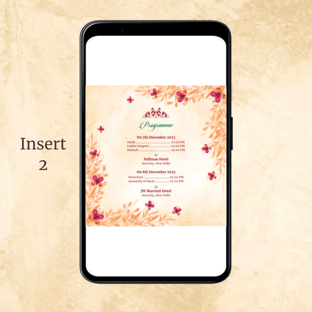 KL2028 Digital Wedding PDF Ecard - Kalash Cards