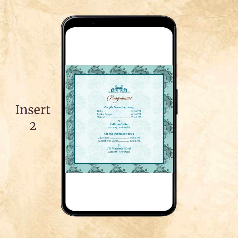 KL2030 Digital Wedding PDF Ecard - Kalash Cards