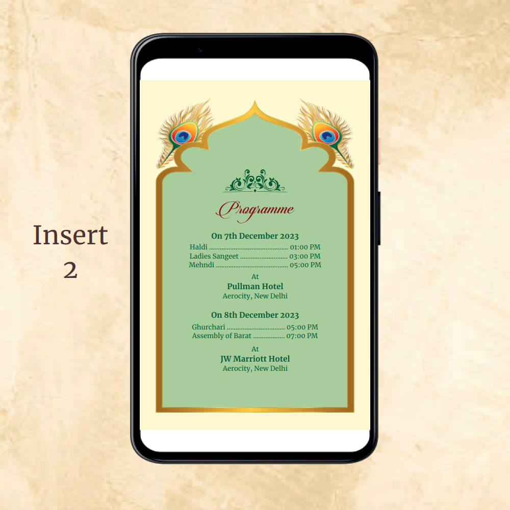 KL2032 Digital Wedding PDF Ecard - Kalash Cards