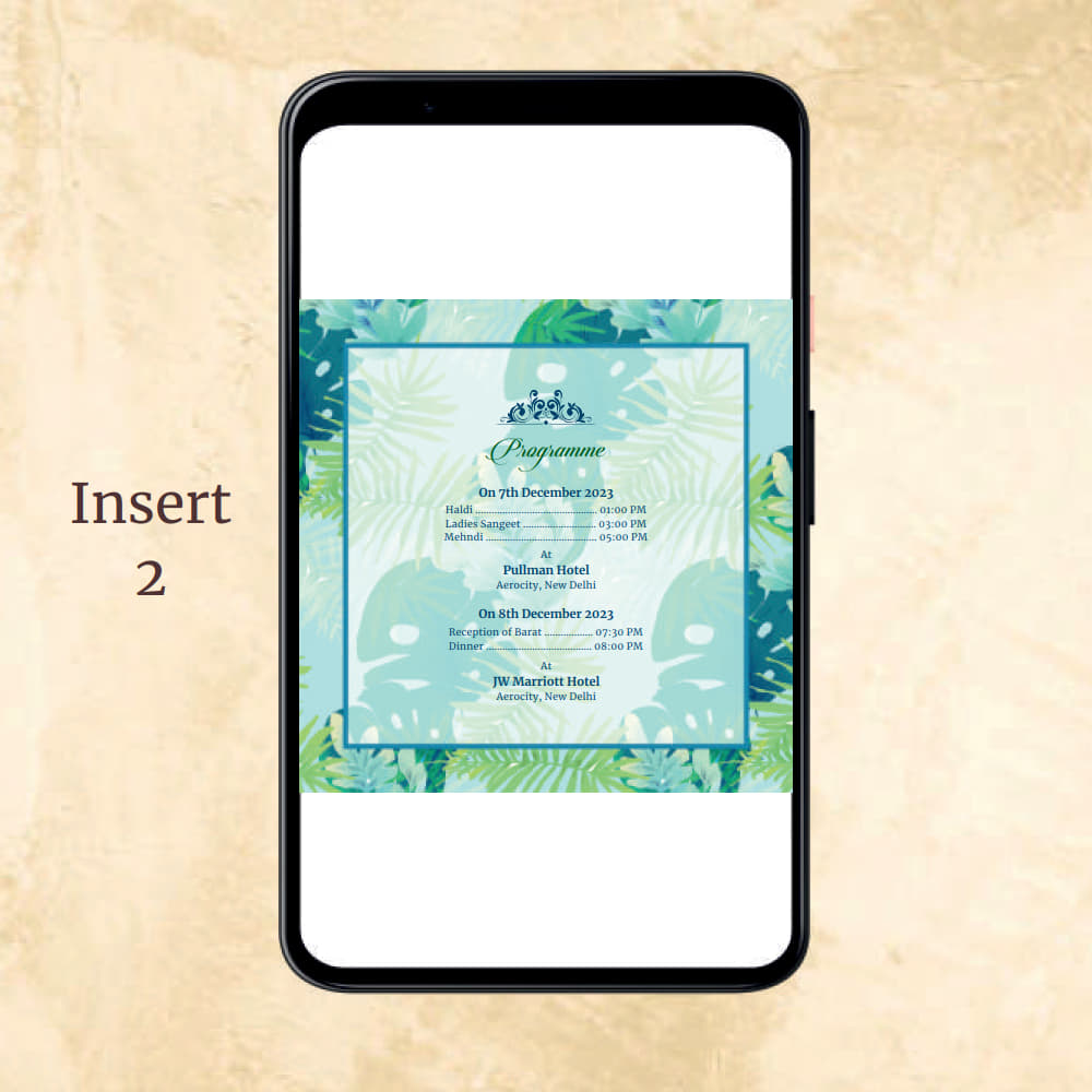 KL2036 Digital Wedding PDF Ecard - Kalash Cards