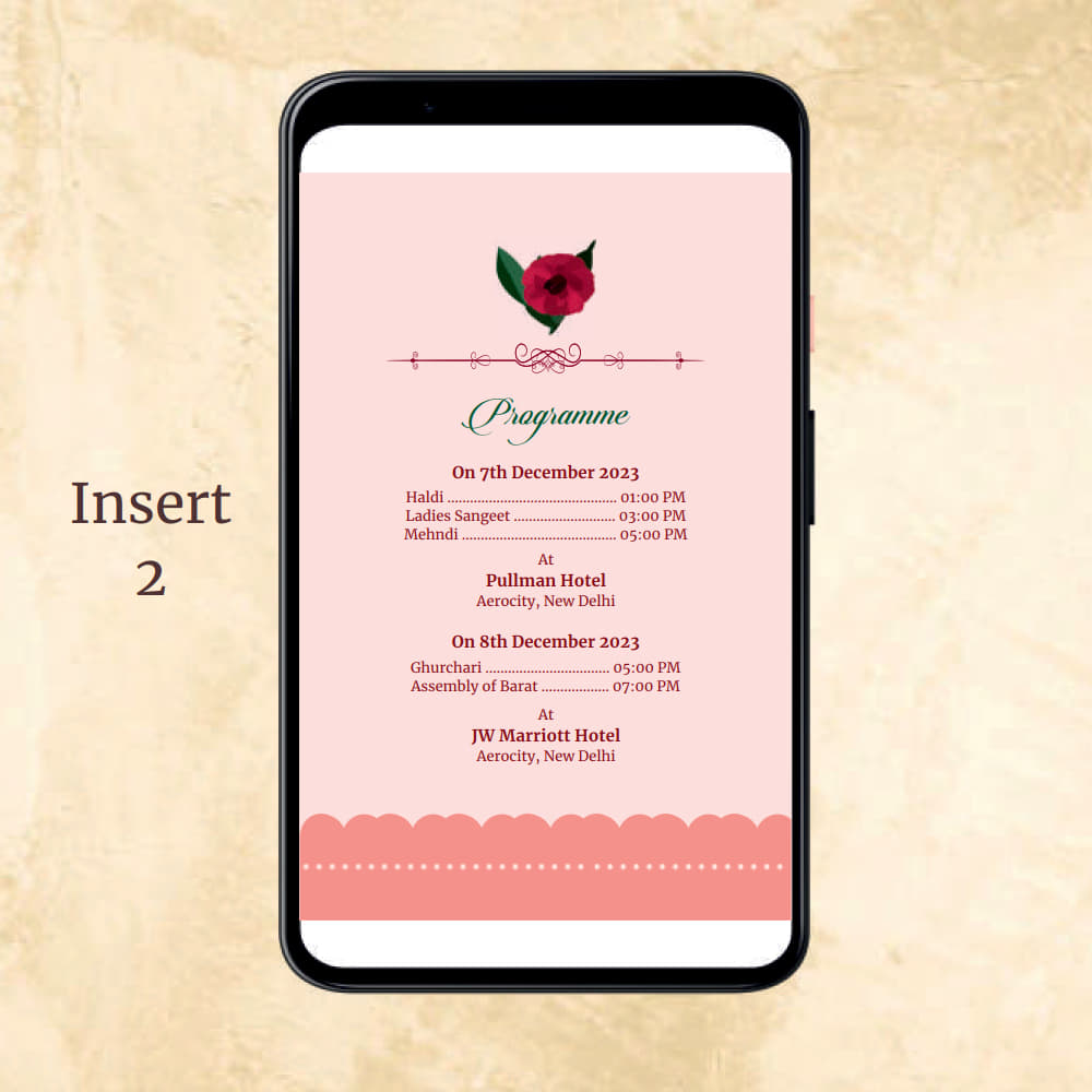 KL2037 Digital Wedding PDF Ecard - Kalash Cards