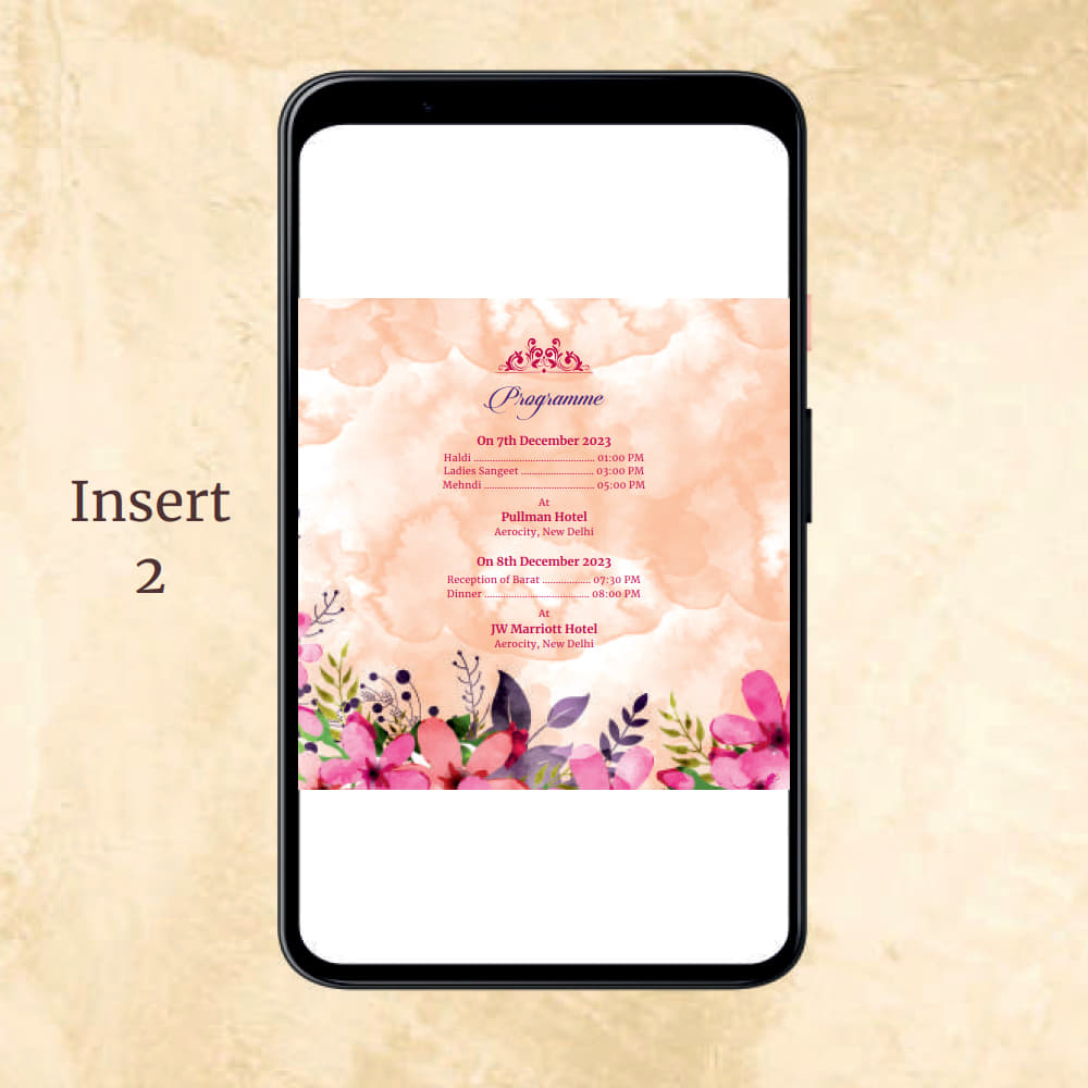 KL2039 Digital Wedding PDF Ecard - Kalash Cards