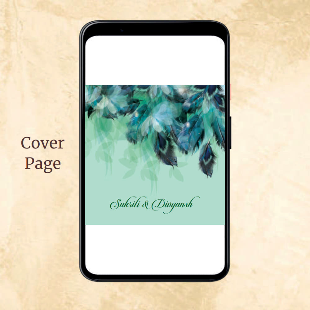 KL2042 Digital Wedding PDF Ecard - Kalash Cards