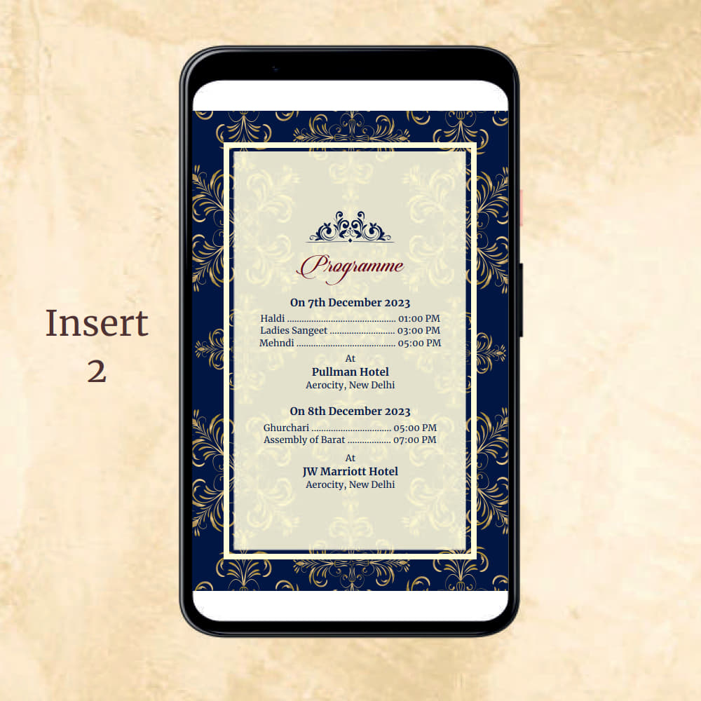 KL2046 Digital Wedding PDF Ecard - Kalash Cards