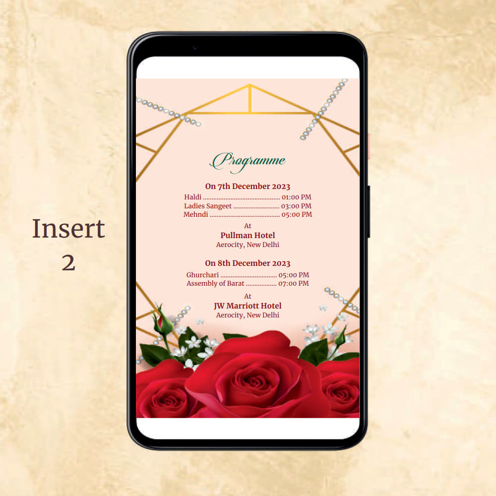 KL2047 Digital Wedding PDF Ecard - Kalash Cards