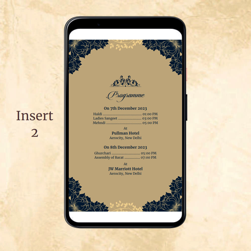 KL2050 Digital Wedding PDF Ecard - Kalash Cards