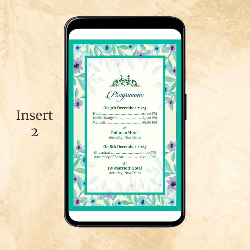 KL2051 Digital Wedding PDF Ecard - Kalash Cards