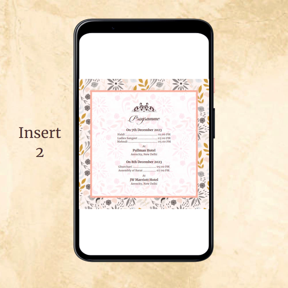 KL2053 Digital Wedding PDF Ecard - Kalash Cards