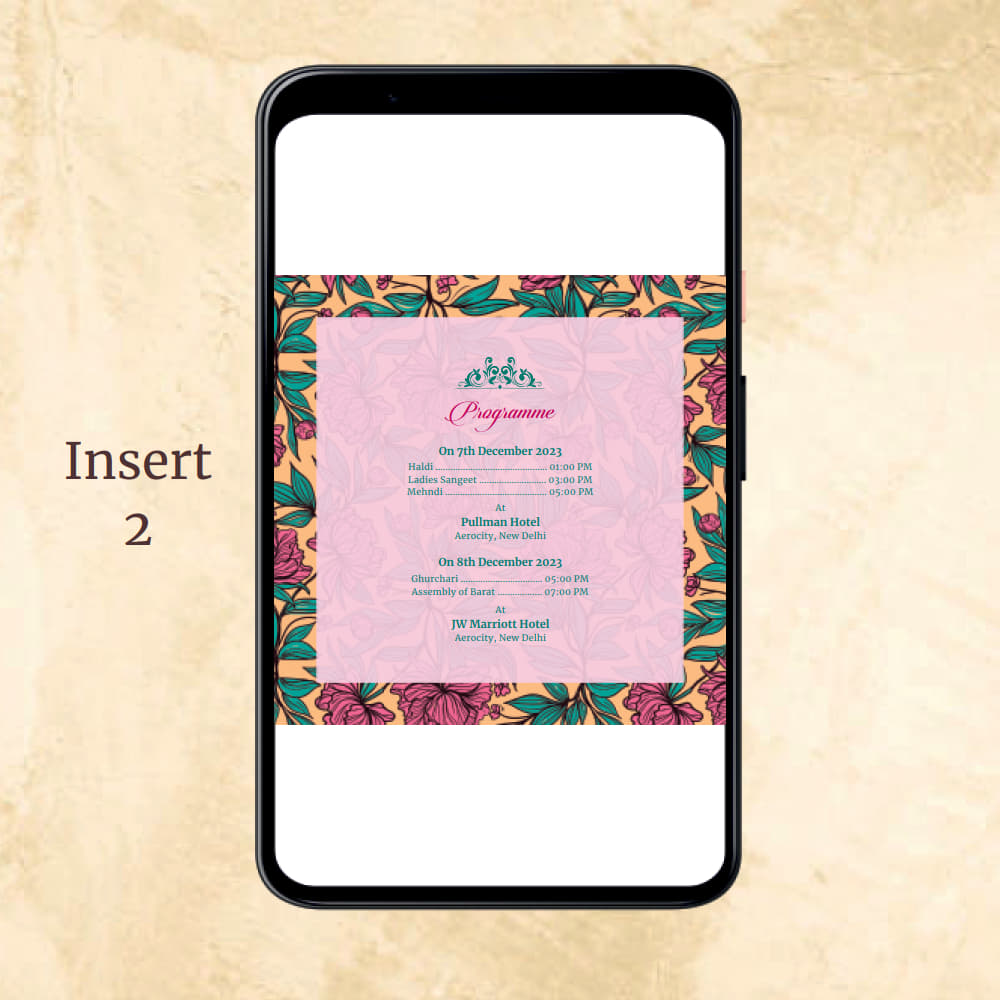 KL2055 Digital Wedding PDF Ecard - Kalash Cards