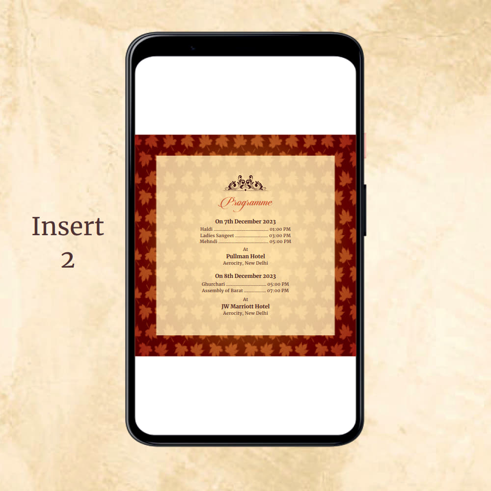 KL2059 Digital Wedding PDF Ecard - Kalash Cards