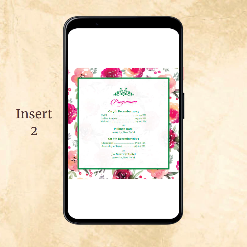 KL2064 Digital Wedding PDF Ecard - Kalash Cards