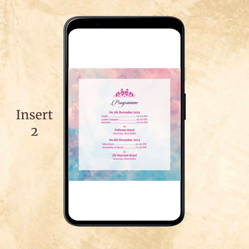 KL2065 Digital Wedding PDF Ecard - Kalash Cards