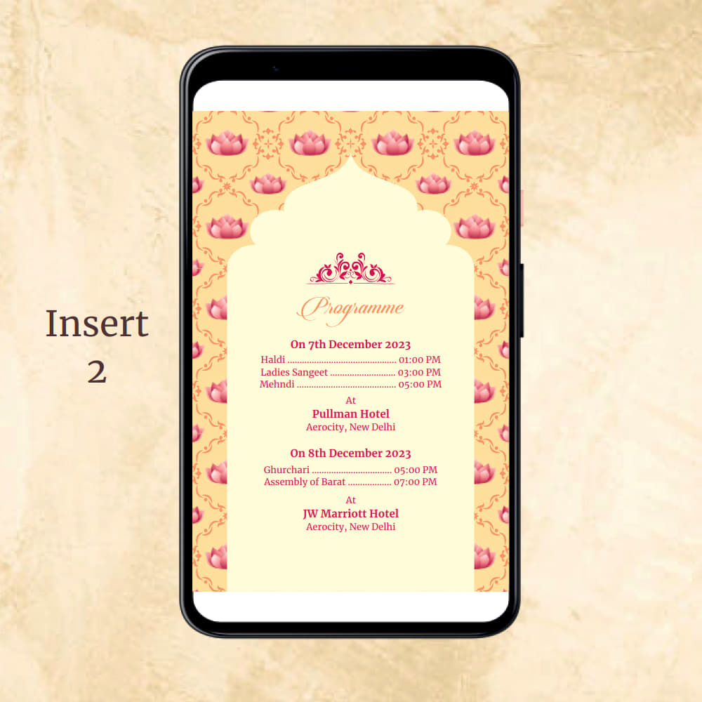 KL2067 Digital Wedding PDF Ecard - Kalash Cards