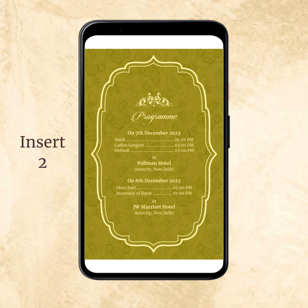 KL2071 Digital Wedding PDF Ecard - Kalash Cards